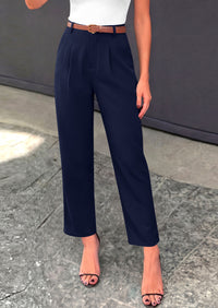 PRETTYGARDEN Womens Dress Pants Summer 2026 Work Clothes Tapered High Waisted Trousers Slacks Pockets Business Casual Outfits