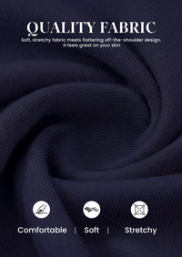 PRETTYGARDEN Off The Shoulder Tops for Women Going Out Long Sleeve Shirts Fall Casual Fitted Ribbed Ruched Y2K Clothes