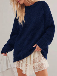PRETTYGARDEN Womens Oversized Fuzzy Fall Sweaters 2026 Casual Pullover Tops Crew Neck Cozy Ribbed Knit Sweater, Slouchy Loose Fit Raglan Long Sleeve Tops, Chunky Soft Cute Clothes, Fashion Winter Wear