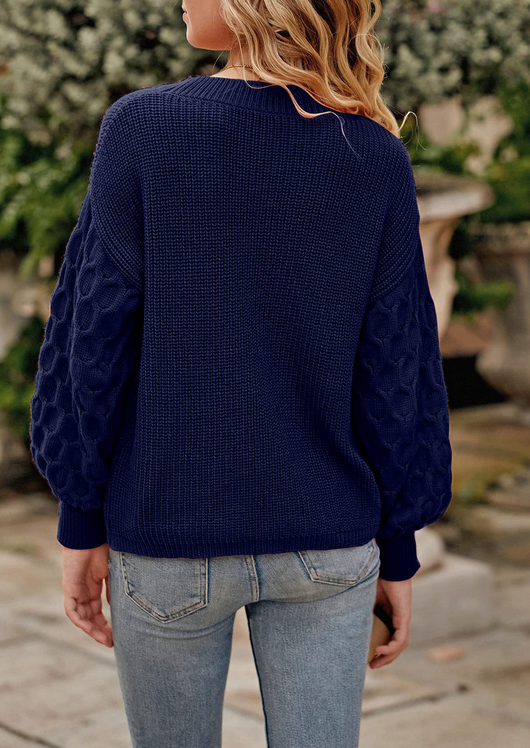 PRETTYGARDEN Women's Fall Pullover Sweater Casual Long Sleeve Loose Chunky Knit Tops Blouse Winter Fashion Clothing