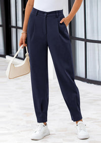 PRETTYGARDEN Womens Dress Pants Business Casual Trendy High Waisted Ankle Length Dressy Trousers Slacks Work Clothes