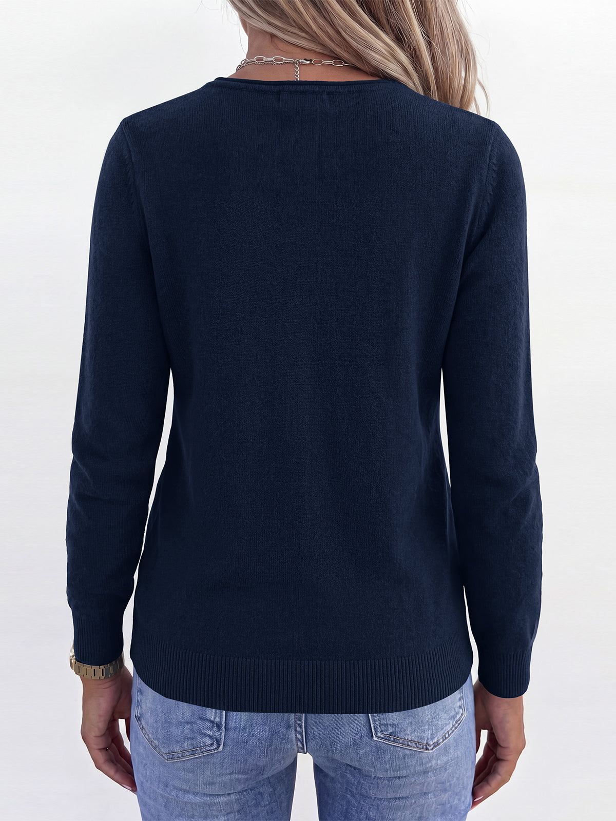PRETTYGARDEN Womens Long Sleeve Sweaters V Neck Dressy Casual Tops Lightweight Loose Pullover Top, Comfy Ribbed Knit Sweater, Early Fall Fashion Clothing, Business Casual Work Office Outfits