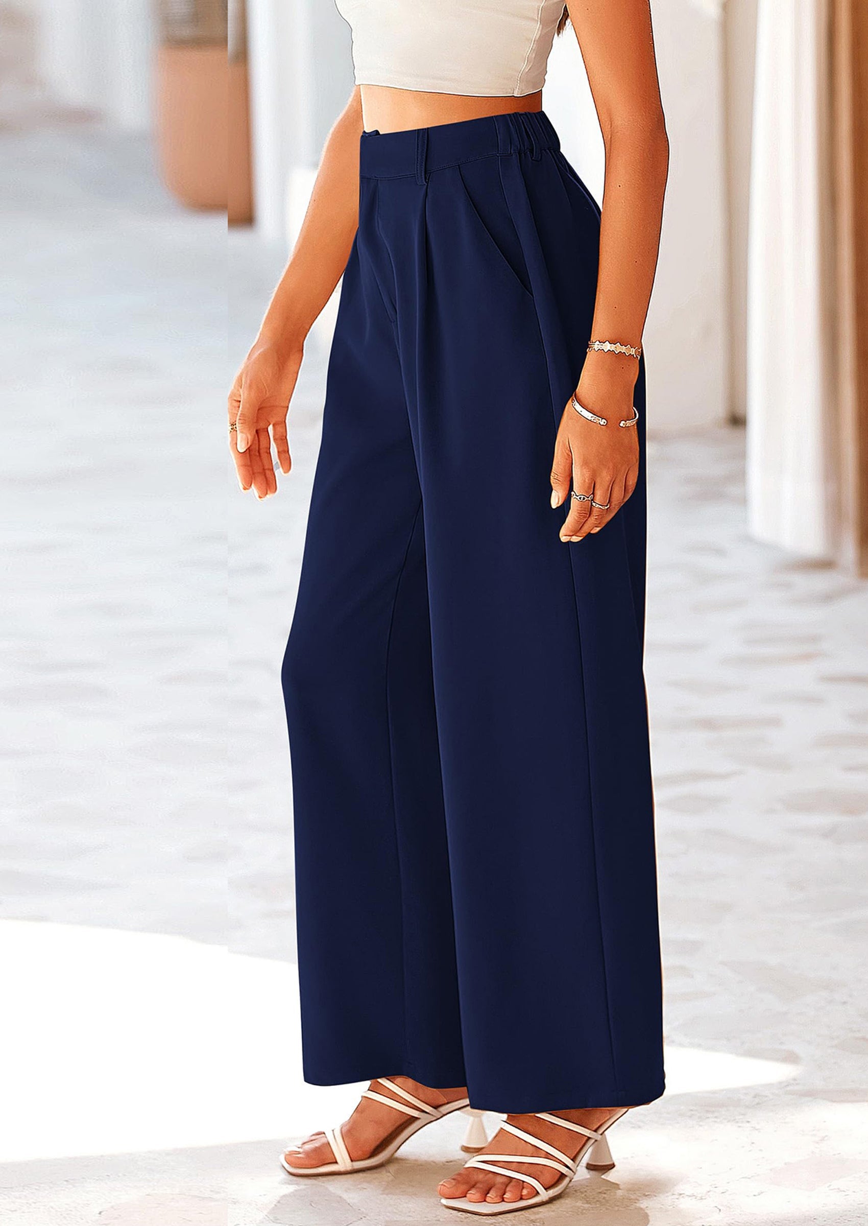PRETTYGARDEN Wide Leg Pants for Women Trendy Fall High Waisted Busines PRETTYGARDEN Wide Leg Pants for Women Trendy Fall High Waisted Busines
