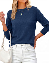 PRETTYGARDEN Womens Fall Basic Long Sleeve Sweater | Soft Knit Fabric, Classic Crew Neck Sweaters, Loose Fit Sweater, Casual Going Out Outfits, 2026 Winter Trendy Clothes