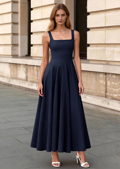 PRETTYGARDEN Cocktail Dresses for Women Formal Summer Sleeveless A Line Long Flowy Spring Wedding Guest Party Midi Dress PRETTYGARDEN