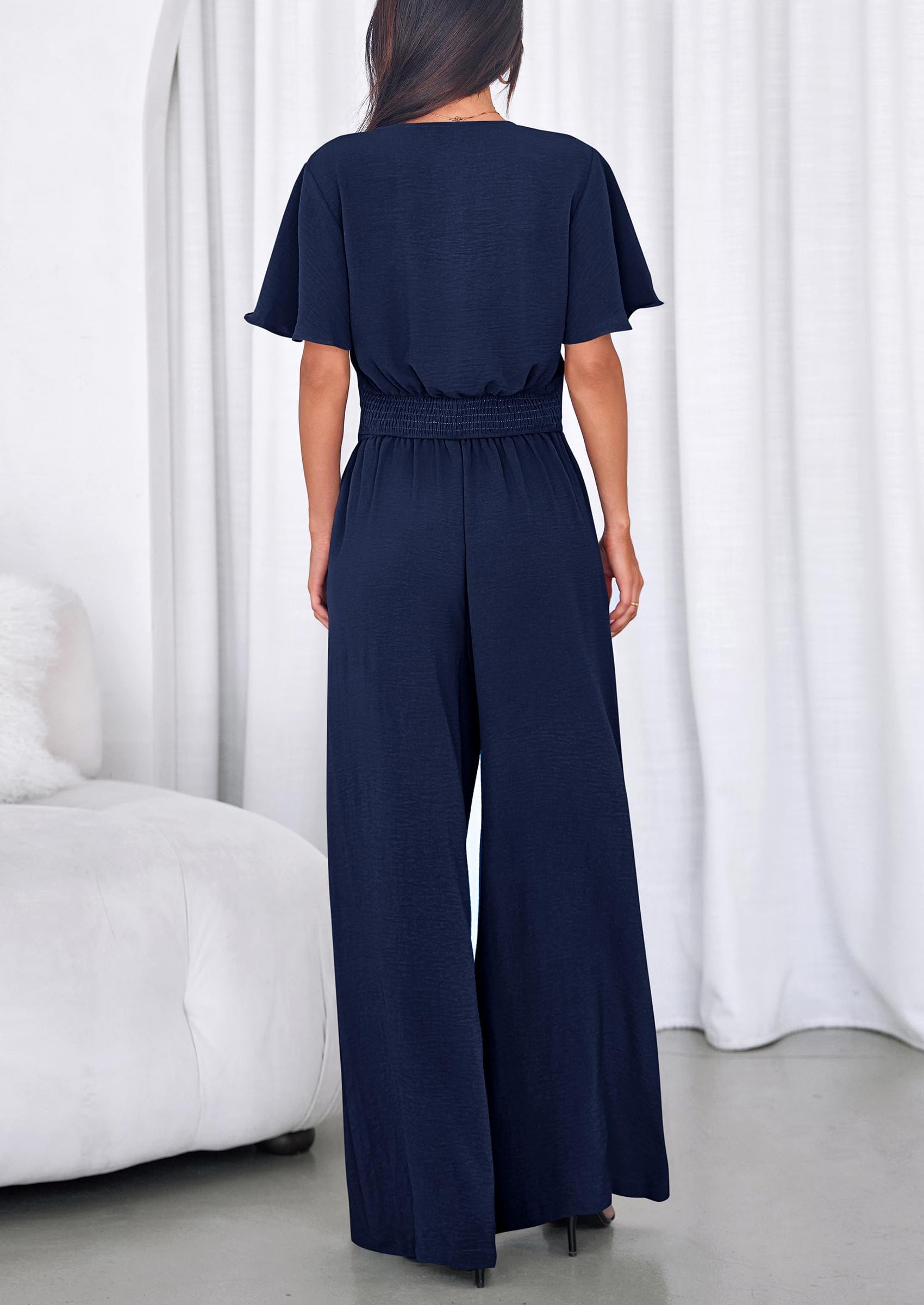 PRETTYGARDEN Women 2 Piece Summer Outfits Short Sleeve Strappy Top Wide Leg Pants Tracksuit Lounge Sets Beach Clothes PRETTYGARDEN