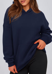 PRETTYGARDEN Womens Oversized Hoodies Fleece Hooded Sweatshirts Long Sleeve Pullover Tops Fall Outfits Winter Clothes