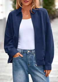 PRETTYGARDEN Women's Faux Suede Motorcycle Jacket Trendy Fall Fashion Oversized Zip Up Coats Winter Clothes Outerwear