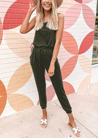 PRETTYGARDEN Two Piece Outfit Sets Casual Sleeveless Crewneck Tops and Sweatpants PRETTYGARDEN