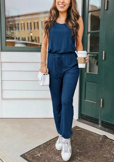 PRETTYGARDEN Two Piece Outfit Sets Casual Sleeveless Crewneck Tops and Sweatpants PRETTYGARDEN