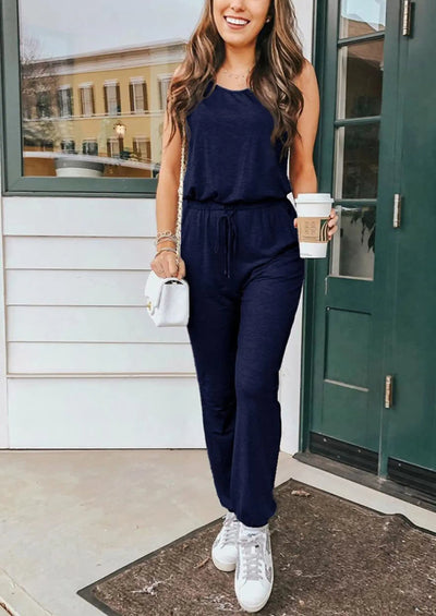 PRETTYGARDEN Two Piece Outfit Sets Casual Sleeveless Crewneck Tops and Sweatpants PRETTYGARDEN