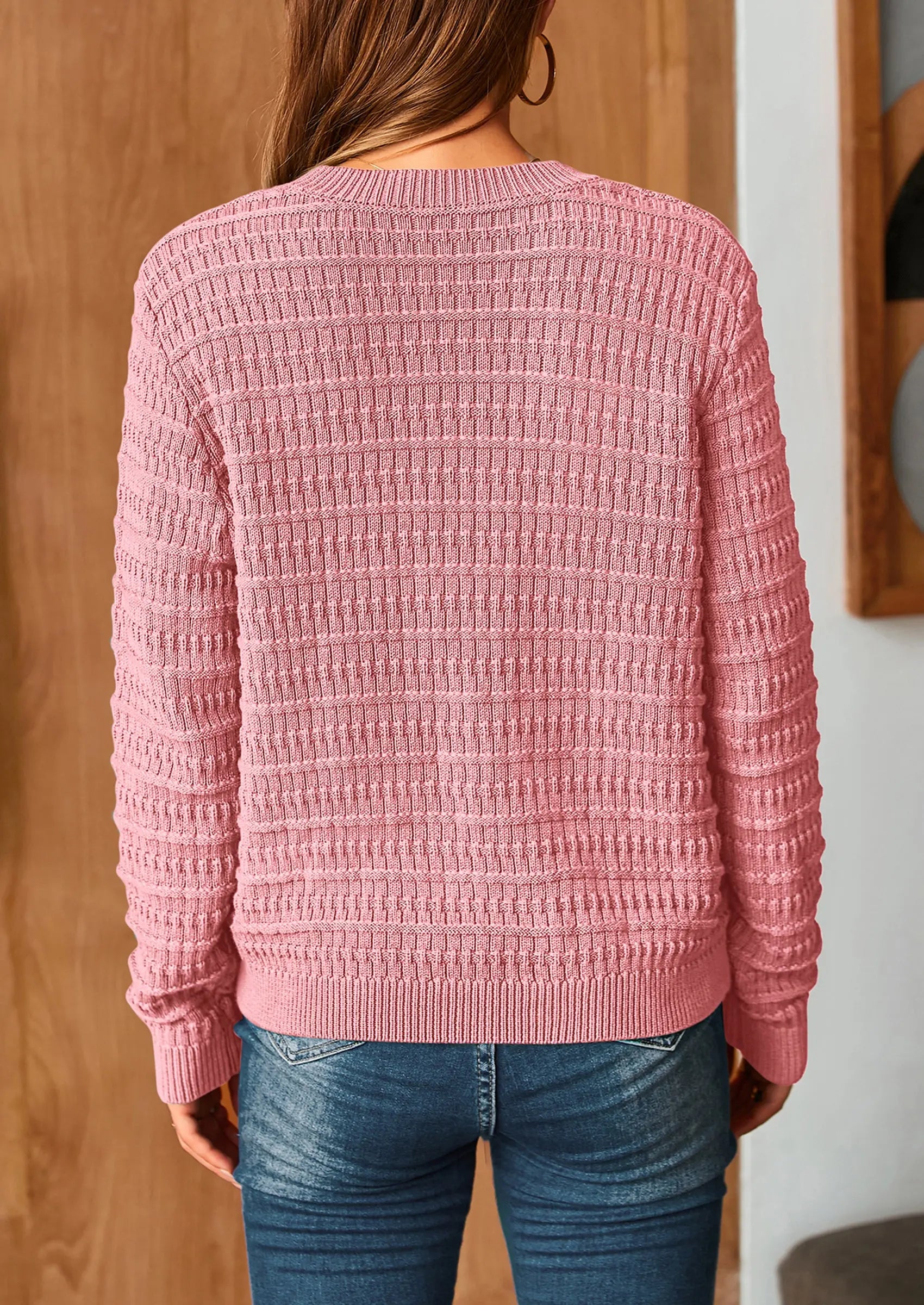 PRETTYGARDEN Women's Knit Cardigan Sweaters Casual Long Sleeve Open Front Button Down Trendy Jackets Outerwear - PRETTYGARDEN