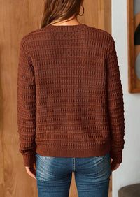 PRETTYGARDEN Women's Knit Cardigan Sweaters Casual Long Sleeve Open Front Button Down Trendy Jackets Outerwear - PRETTYGARDEN