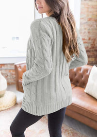 PRETTYGARDEN Women's Open Front Cardigan Sweaters Fall Fashion Button Down Cable Knit Chunky Winter Outerwear Coats PRETTYGARDEN