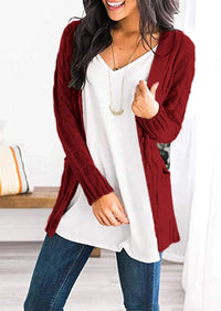 PRETTYGARDEN Women's Open Front Cardigan Sweaters Fall Fashion Button Down Cable Knit Chunky Winter Outerwear Coats PRETTYGARDEN