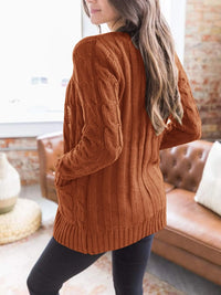 PRETTYGARDEN Women's Open Front Cardigan Sweaters Fall Fashion Button Down Cable Knit Chunky Winter Outerwear Coats PRETTYGARDEN