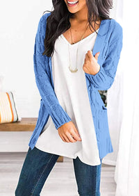 PRETTYGARDEN Women's Open Front Cardigan Sweaters Fall Fashion Button Down Cable Knit Chunky Winter Outerwear Coats PRETTYGARDEN