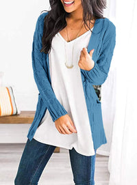 PRETTYGARDEN Women's Open Front Cardigan Sweaters Fall Fashion Button Down Cable Knit Chunky Winter Outerwear Coats PRETTYGARDEN