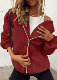 PRETTYGARDEN Women's Zip Up Y2K Hoodies Casual Long Sleeve Sweatshirts Fall Spring Track Jackets with Pockets PRETTYGARDEN