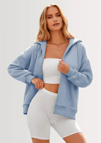 PRETTYGARDEN Women's Zip Up Y2K Hoodies Casual Long Sleeve Sweatshirts Fall Spring Track Jackets with Pockets PRETTYGARDEN