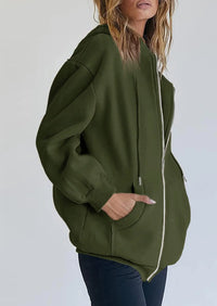 PRETTYGARDEN Women's Zip Up Y2K Hoodies Casual Long Sleeve Sweatshirts Fall Spring Track Jackets with Pockets PRETTYGARDEN