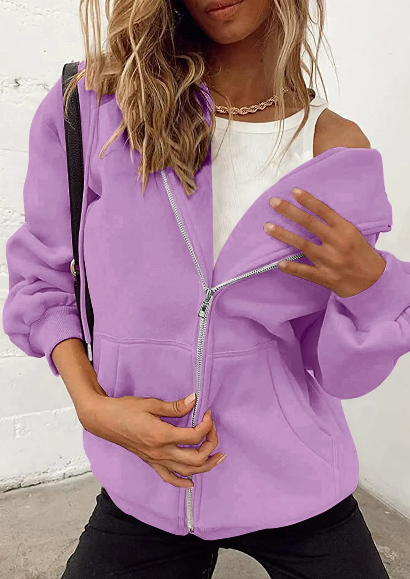 PRETTYGARDEN Women's Zip Up Y2K Hoodies Casual Long Sleeve Sweatshirts Fall Spring Track Jackets with Pockets PRETTYGARDEN