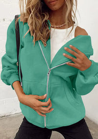 PRETTYGARDEN Women's Zip Up Y2K Hoodies Casual Long Sleeve Sweatshirts Fall Spring Track Jackets with Pockets PRETTYGARDEN