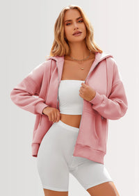 PRETTYGARDEN Women's Zip Up Y2K Hoodies Casual Long Sleeve Sweatshirts Fall Spring Track Jackets with Pockets PRETTYGARDEN