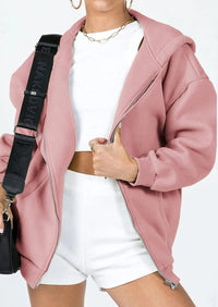 PRETTYGARDEN Women's Zip Up Y2K Hoodies Casual Long Sleeve Sweatshirts Fall Spring Track Jackets with Pockets PRETTYGARDEN