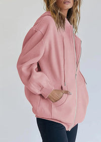 PRETTYGARDEN Women's Zip Up Y2K Hoodies Casual Long Sleeve Sweatshirts Fall Spring Track Jackets with Pockets PRETTYGARDEN