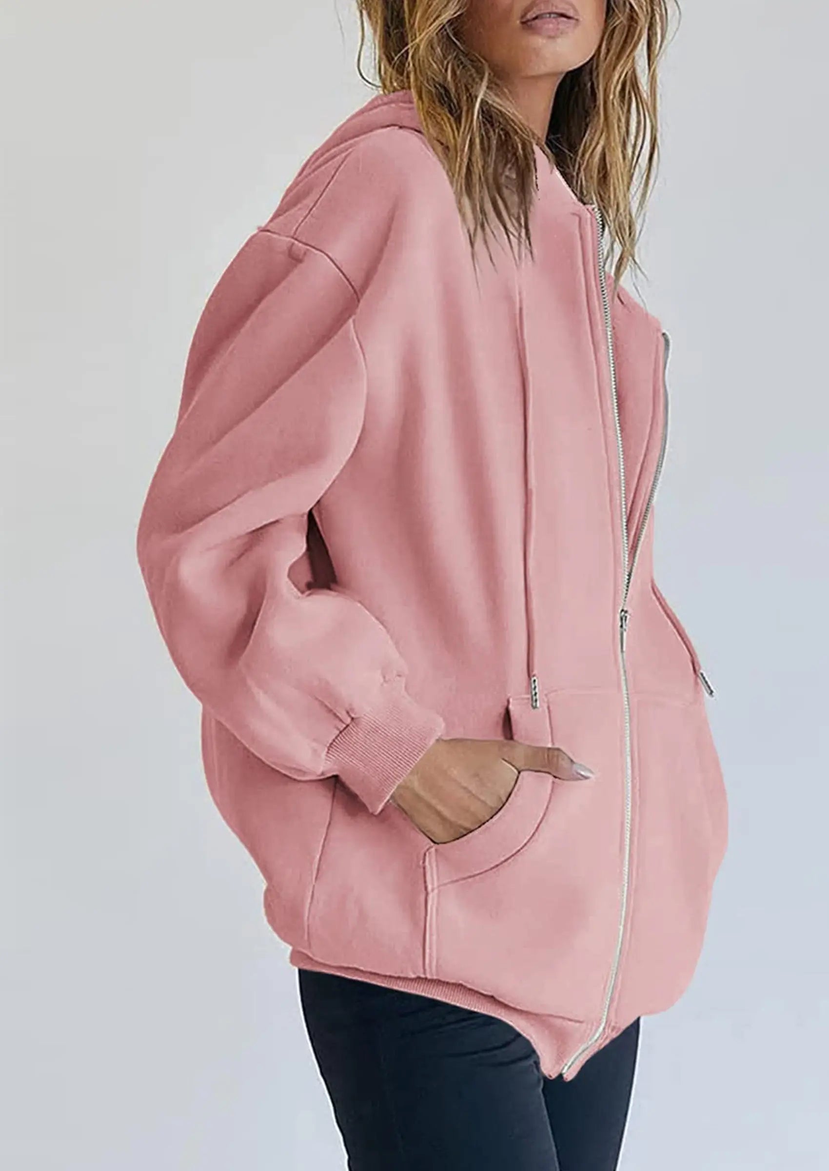 PRETTYGARDEN Women's Zip Up Y2K Hoodies Casual Long Sleeve Sweatshirts Fall Spring Track Jackets with Pockets PRETTYGARDEN