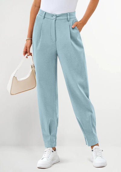 PRETTYGARDEN Womens Dress Pants Business Casual Trendy High Waisted Ankle Length Dressy Trousers Slacks Work Clothes - PRETTYGARDEN