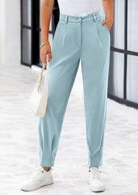 PRETTYGARDEN Womens Dress Pants Business Casual Trendy High Waisted Ankle Length Dressy Trousers Slacks Work Clothes - PRETTYGARDEN