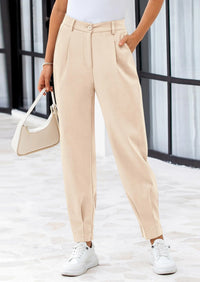 PRETTYGARDEN Womens Dress Pants Business Casual Trendy High Waisted Ankle Length Dressy Trousers Slacks Work Clothes - PRETTYGARDEN