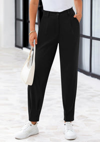 PRETTYGARDEN Womens Dress Pants Business Casual Trendy High Waisted Ankle Length Dressy Trousers Slacks Work Clothes - PRETTYGARDEN