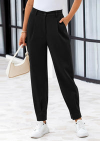 PRETTYGARDEN Womens Dress Pants Business Casual Trendy High Waisted Ankle Length Dressy Trousers Slacks Work Clothes - PRETTYGARDEN