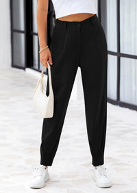 PRETTYGARDEN Womens Dress Pants Business Casual Trendy High Waisted Ankle Length Dressy Trousers Slacks Work Clothes - PRETTYGARDEN