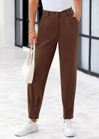 PRETTYGARDEN Womens Dress Pants Business Casual Trendy High Waisted Ankle Length Dressy Trousers Slacks Work Clothes - PRETTYGARDEN