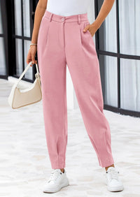 PRETTYGARDEN Womens Dress Pants Business Casual Trendy High Waisted Ankle Length Dressy Trousers Slacks Work Clothes - PRETTYGARDEN