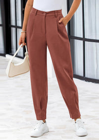 PRETTYGARDEN Womens Dress Pants Business Casual Trendy High Waisted Ankle Length Dressy Trousers Slacks Work Clothes - PRETTYGARDEN