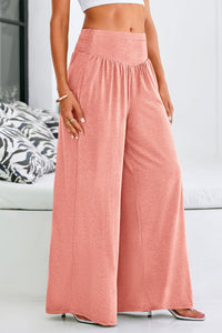 High Waisted Flowy Palazzo With Pockets