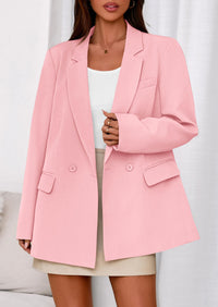 PRETTYGARDEN Fall Blazers for Women Business Casual Long Sleeve Lapel Pockets Dressy Suit Jackets Work Office Clothes PRETTYGARDEN