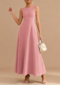 PRETTYGARDEN Women's Summer Tank Maxi Dress Spring Sleeveless Swing A Line Long Flowy Elegant Cocktail Dresses Pockets PRETTYGARDEN