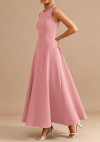 PRETTYGARDEN Women's Summer Tank Maxi Dress Spring Sleeveless Swing A Line Long Flowy Elegant Cocktail Dresses Pockets PRETTYGARDEN