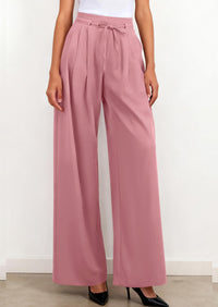 PRETTYGARDEN Women Wide Leg Pants Business Casual Elastic Waist Work Trousers Dressy Pants with Pockets PRETTYGARDEN