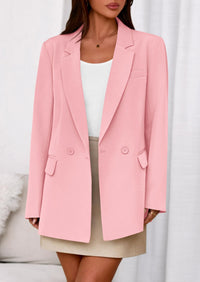 PRETTYGARDEN Fall Blazers for Women Business Casual Long Sleeve Lapel Pockets Dressy Suit Jackets Work Office Clothes PRETTYGARDEN