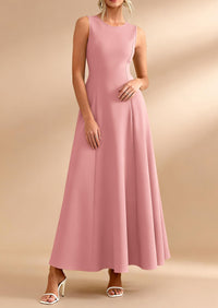 PRETTYGARDEN Women's Summer Tank Maxi Dress Spring Sleeveless Swing A Line Long Flowy Elegant Cocktail Dresses Pockets PRETTYGARDEN