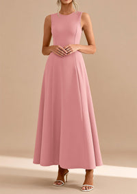 PRETTYGARDEN Women's Summer Tank Maxi Dress Spring Sleeveless Swing A Line Long Flowy Elegant Cocktail Dresses Pockets PRETTYGARDEN