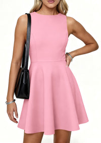 PRETTYGARDEN A Line Dresses for Women Elegant Classy Sleeveless Summer Short Tank Cocktail Party Spring Mini Dress PRETTYGARDEN