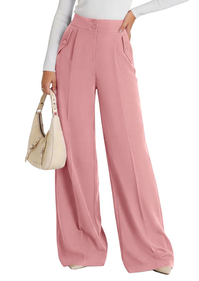 PRETTYGARDEN Women's Wide Leg Work Dress Pants Trousers